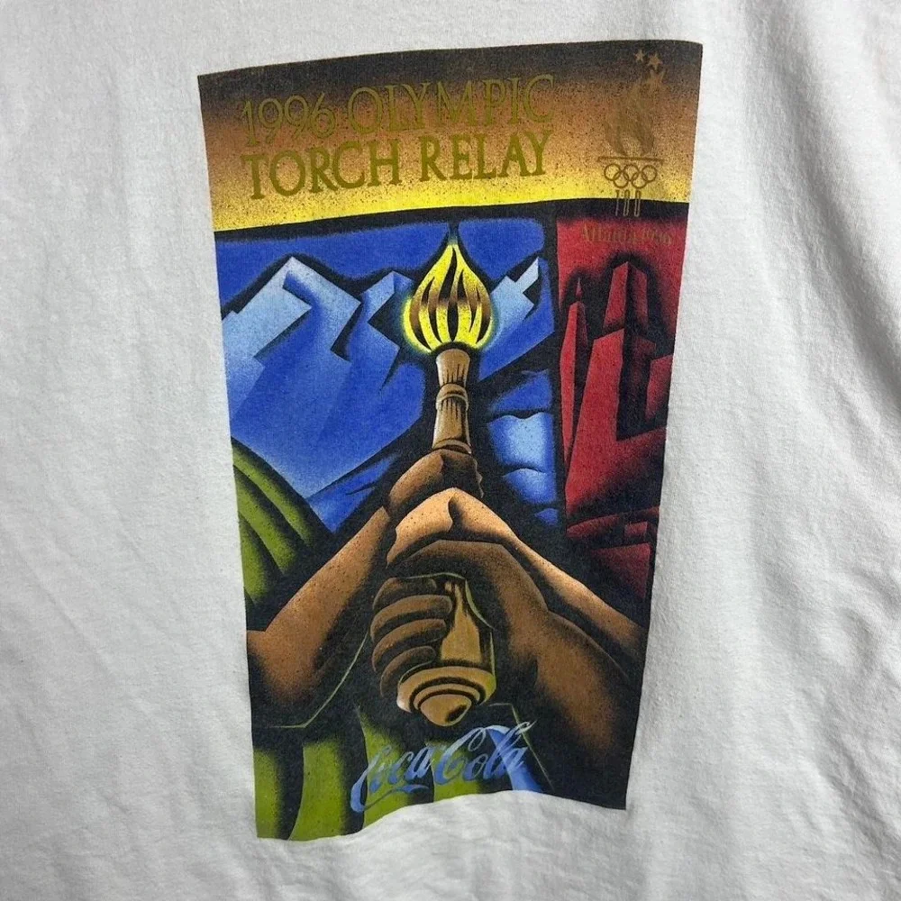 Vintage 1996 Olympics Torch Relay Tee